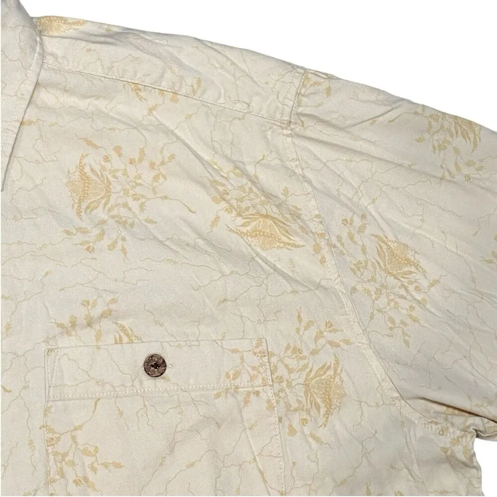 Island Republic Hawaiian Tropical Cotton/Rayon Button‎ Up Shirt Sleeve Shirt XXL